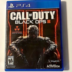 PS4.  Call of Duty.  Black Ops 3.  No Scratches.